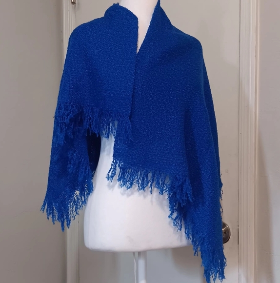 Baar Beards Scarf Made In Japan Unisex Royal Blue 40"X40" Square - Picture 9 of 9